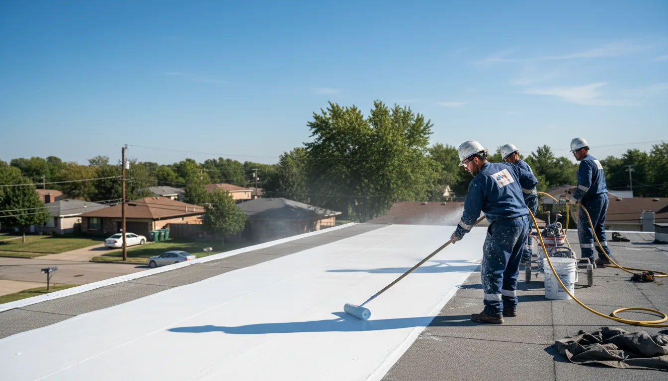 Commercial roof coating in Reno, PA near me